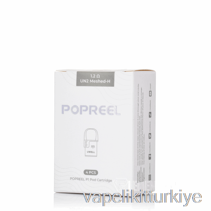 Vape Likit Uwell Popreel P1 Yedek Bölmeler 1.2ohm Popreel P1 Bölmeler